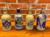 Butelki ozdobne, kamionka, 0,5 l. antyk