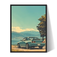 Nissan Skyline GT-R R32 Plakat/Obraz w Ramce 40x30cm Prezent dla faceta v2