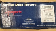 Japanparts DP-228 Tarcze hamulcowe 2szt./KOMPLET