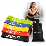 GUMY DO ĆWICZEŃ MINI BAND ZESTAW 5 TAŚM OPOROWYCH DO TRENINGU REHABILITACJI