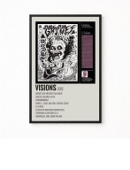 Plakat A4 z ramką GRIMES "VISIONS" 21x29,7cm