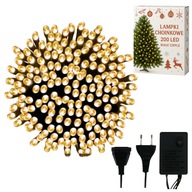 LAMPKI CHOINKOWE ZEWNĘTRZNE ŁAŃCUCH ŚWIETLNY LED 140 LAMPEK LED PROGRAMATOR