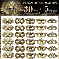 Maska na karnawał w stylu weneckim, Elegancka i tajemnicza, bal przebranie