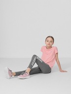 4F Legginsy dzianinowe dziewczęce 152 szare