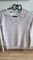 sweterek ażurowy kremowy ____ 38