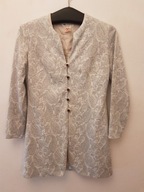 Courtelle PŁASZCZ PŁASZCZYK WIZYTOWY ELEGANCKI R.S/M SREBRNY