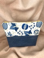 MAMAJASTUDIO Kosmetyczka materiałowa solidna, stylowa ,praktyczna,jeans