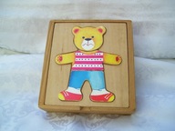 UKŁADANKA DREWNIANA MIŚ