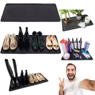 WYCIERACZKA WEWNĘTRZNA ZEWNĘTRZNA POD DRZWI GUMOWA DUŻA CZARNA BUTY 38X78