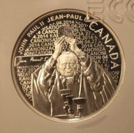 JAN PAWEŁ II - KANONIZACJA - 10 $ DOLLARS - DOLARÓW 2014 KANADA - GCN L/L