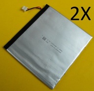 2X BATERIA OGNIWO Li-Ion 2700mAh 3,7V 329086 90X85X3 AKUMULATOREK 2szt.