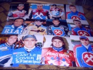 Zestaw 12 zdjęć zawodników z ligi w Anglii