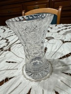 Wazonik kryształowy z czasów PRL Vintage szkło kolekcja