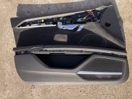 Audi A8 4N D5 tapicerka drzwi lewy przód brązowa Alcantara Bang & Olufsen