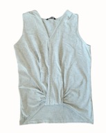 DIVERSE SZARA BLUZKA TOP NA LATO BOKSERKA 36 S