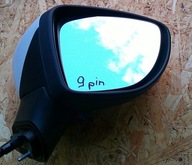 LUSTERKO PRAWE SKŁADANE 9 PIN NISSAN MICRA K14 2017 ROK BIAŁE