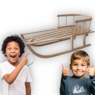 SANKI DREWNIANE KLASYCZNE TRWAŁE Z OPARCIEM NA ZJEŻDŻANIE POLSKA PRODUKCJA