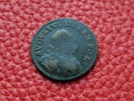 AUGUST III - grosz 1754 cyfra 3 Drezno? - R!