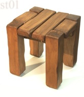 stołek drewniany masywny do altany na taras balkon model st01