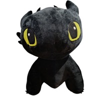 DUŻY PLUSZAK NOCNA FURIA MASKOTKA JAK WYTRESOWAĆ SMOKA SZCZERBATEK CZARNY