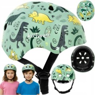 KASK NA ROWER ROLKI HULAJNOGĘ DLA DZIECI ORZESZEK BMX REGULOWANY 52-56