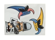 Naklejki kapitan bomba Tytus kurvinox kosmita bardzo duże zestaw