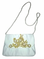 TOREBKA KOMUNIJNA BIAŁO ZŁOTA