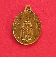 Piękny stary medalik Pan Jezus Matka Boska 1830