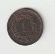 Szwajcaria 1 Rappen 1913 piekny stan
