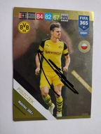Karta panini autograf Borussia Łukasz Piszczek Fifa365