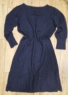 Granatowa sweterkowa sukienka Montego L