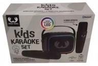 ZESTAW KARAOKE DLA DZIECI LED BLUETOOTH 2 MIKROFONY BEZPRZEWODOWE + GŁOŚNIK