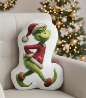 Poduszka kształtka świąteczna Grinch 40cm