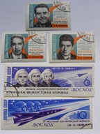 ZSRR - Lot rakiety Woschod 1 w Kosmos - Mi. 2965-69 kasowane