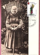 Belgia 1975 MC FDC THEMABELGA, muzeum folklor u, ubiory, kobieta z koszem