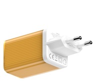 Silver Monkey Ładowarka sieciowa GaN 65W 2x USB-C Yellow
