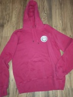 CZERWONA BLUZA MĘSKA Z KAPTUREM - KIESZEŃ KANGUREK M