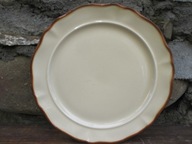 Kremowe Płaskie Talerze Obiadowe _Porcelit PRUSZKÓW_PRL VINTAGE