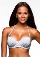 Biustonosz 80C M miseczka C 38 popielaty usztywniany stanik