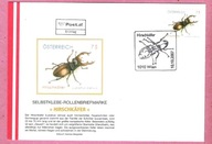 Austria 2007, FDC fauna, owady, chrząszcz jelonek rogacz