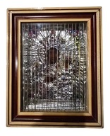 Trójwymiarowy obrazek święty Matka Boża Częstochowska 3D staroć PRL