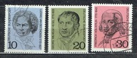 Niemcy Mi 616-618 Bethoven, Hegel, Holderin