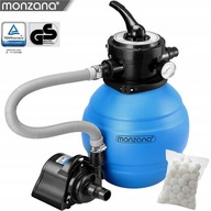 Filtr piaskowy z pompą Monzana MZPP05 4500 l/h 12L 100W + KULKI FILTRUJĄCE!