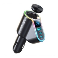 Joyroom szybka ładowarka samochodowa 4w1 USB-A QC3.0 / 2xUSB-C PD 150W czar