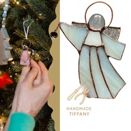 Aniołek z Dzwoneczkiem Witrażowa prezent na Święta