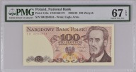 100zł Ludwik Waryński 1986 rok PMG 67 Seria SR