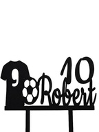 topper na tort dekoracja urodziny personalizacja wiek imię PIŁKARZ!!!