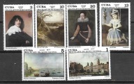 KUBA - obrazy z muzeum Narodowego w Hawanie -1977 ** Mi 2190-5 (981)