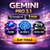 GEMINI PRO 3.1 + VEO3 | 12 MIESIĘCY | KONTO PRYWATNE | SZYBKA DOSTAWA