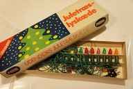 CUDNE LAMPKI KOMPLET CHOINKOWYCH PLASTIKOWE PRL na CHOINKĘ ZESTAW MILLENIUM